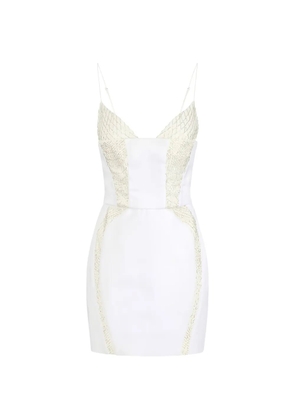 Elisabetta Franchi sleeveless mini dress - White
