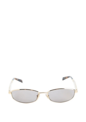 Prada Eyewear logo-plaque rectangle-frame sunglasses - Gold