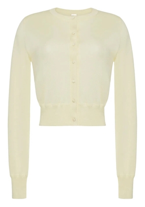 Adam Lippes fine-knit cardigan - Yellow