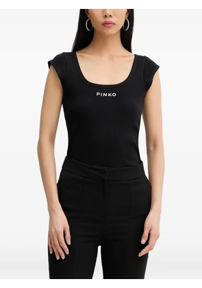 PINKO ribbed T-shirt - Black