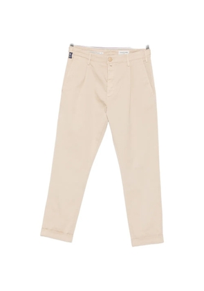 Jacob Cohën Henry pleated turn-up trousers - Neutrals