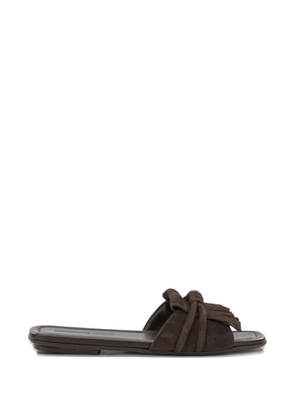 Pomme D´Or Glenn fringe-detail knotted sandals - Brown