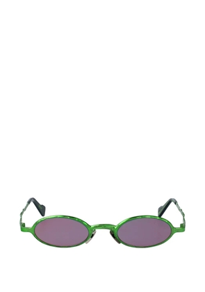 Kuboraum Maske Z24 oval-frame sunglasses - Green