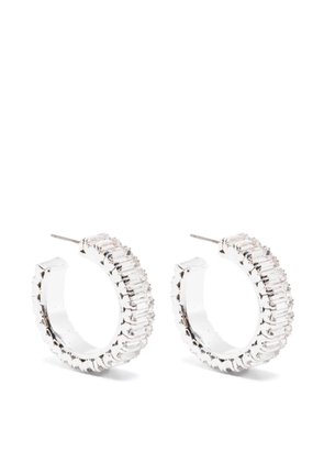 Magda Butrym baguette half-hoop earrings - Silver