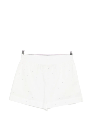 MC2 Saint Barth Meave crystal-embellishment shorts - White