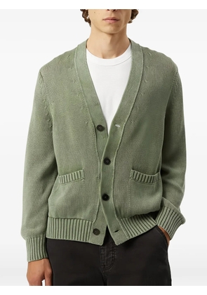 Corridor acid-wash cardigan - Green