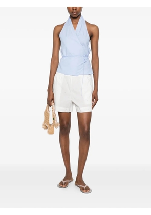 MC2 Saint Barth Meave crystal-embellishment shorts - White