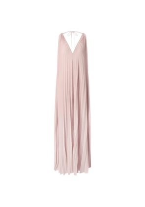 PINKO pleated halterneck maxi dress
