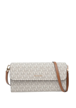 Michael Michael Kors small Jet Set logo-print crossbody bag - White