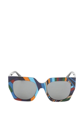 PUCCI geometric-frame sunglasses - Blue