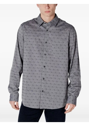 GUESS USA all-over-print collared shirt - Grey