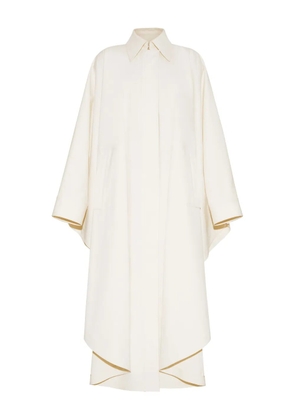 Adam Lippes cotton-twill poncho - White