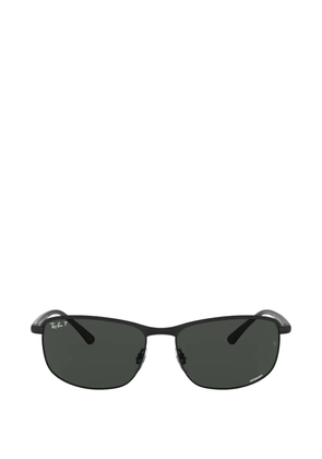 Ray-Ban polarized-lenses rectangle-frame sunglasses - Black