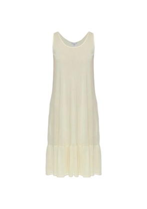 Hanro Isabella ruffled sleeveless nightdress - Neutrals