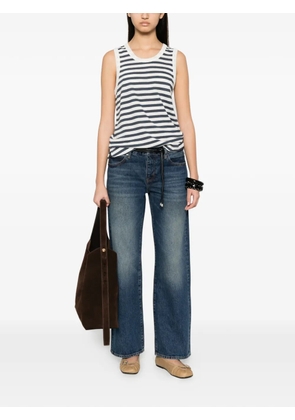 FRAME The Saturday faded wide-leg jeans - Blue