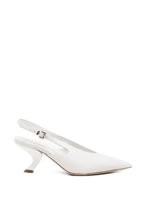 Vic Matie pointed-toe slingback pumps - White