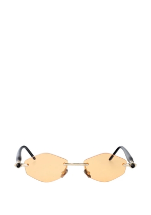 Kuboraum Maske P60 geometric-frame sunglasses - Orange