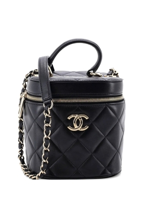 CHANEL Pre-Owned Trendy CC Top Handle Vanity Case Quilted Lambskin Small shoulder bag - Black