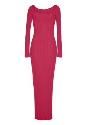 Adam Lippes Florentine silk-blend maxi dress - Pink