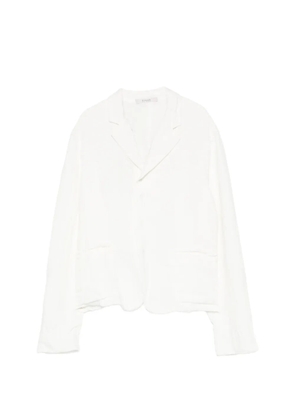 Kristensen Du Nord patch-pocket linen blazer - White