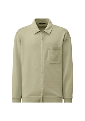 C.P. Company Combed Jersey 10/2 boxy zip sweatshirt - Green