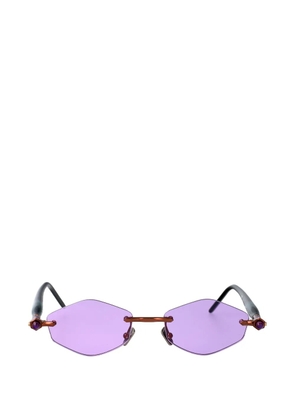 Kuboraum Maske P60 geometric-frame sunglasses - Purple