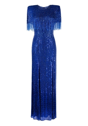 Jenny Packham Lyla embellished gown - Blue