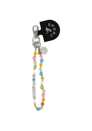 SPORT b. by agnès b. Daisy glass phone strap - White