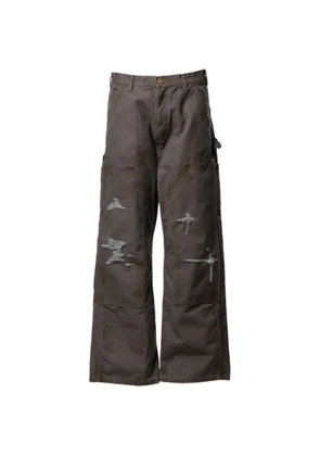 KAMIYA BORO distressed painter trousers - Grey