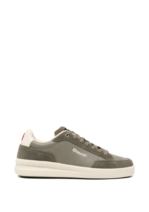 Blauer logo-embroidered sneakers - Green
