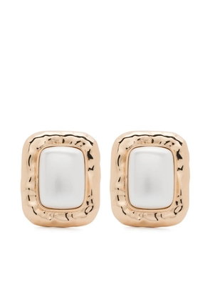 Self-Portrait mottled earrings - Gold