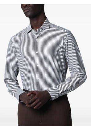 Xacus buttoned striped shirt - White