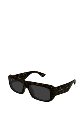 Saint Laurent Eyewear rectangle-frame sunglasses - Brown