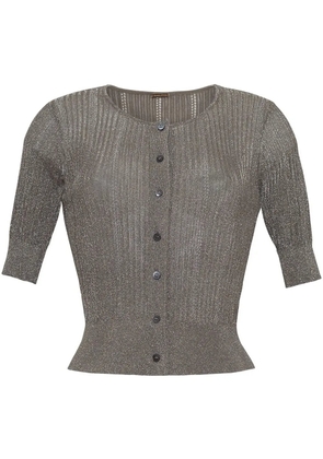 Adam Lippes metallic cardigan - Grey
