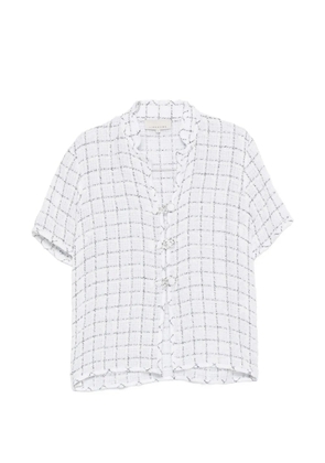 LIBEROWE Hetty check-pattern shirt - White
