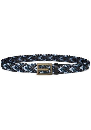 ETRO woven leather belt - Blue