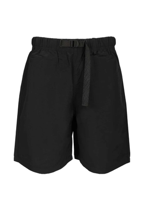 Maison Kitsuné belted logo-print shorts - Black