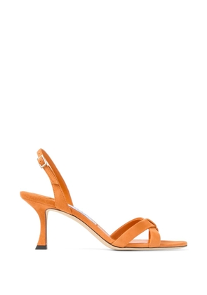 Jimmy Choo Elsy 70 knotted strap sandals - Orange