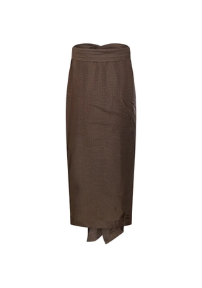 Róhe strapless top - Brown