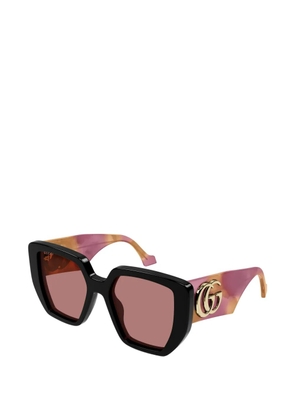 Gucci Eyewear geometric-frame sunglasses - Black