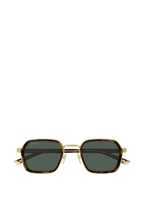Gucci Eyewear geometric-frame sunglasses - Gold