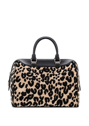 Louis Vuitton Pre-Owned Speedy Handbag Limited Edition Stephen Sprouse Leopard Chenille satchel - Black