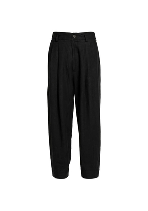 Ziggy Chen pleated-detail trousers - Black
