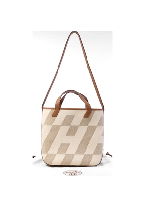 Hermès Pre-Owned Cabas H En Biais 27 two-way handbag - Neutrals