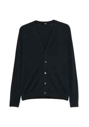 ALPHA STUDIO V-neck buttoned cardigan - Blue