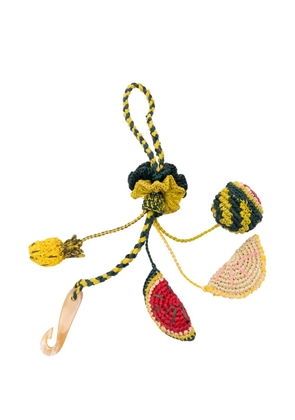 Jamin Puech fruit-charm raffia bag charm - Yellow