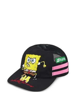 Supreme x SpongeBob Square Pants x Jeff Hamilton logo-print baseball cap - Black