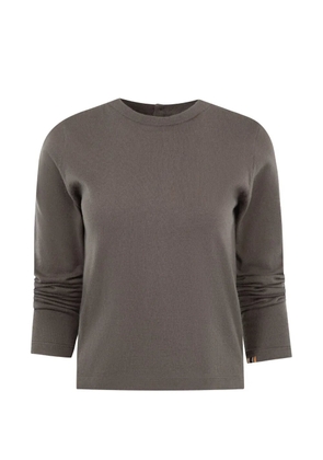 extreme cashmere Lizzy button-back sweater - Grey