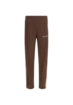 Palm Angels logo-print side-stripe track pants - Brown