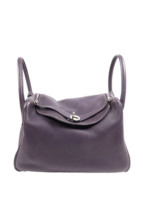 Hermès Pre-Owned 30 Lindy leather tote bag - Purple